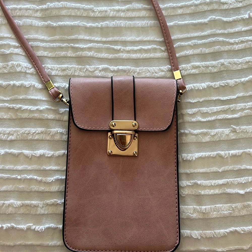 Shoulder phone and wallet purse